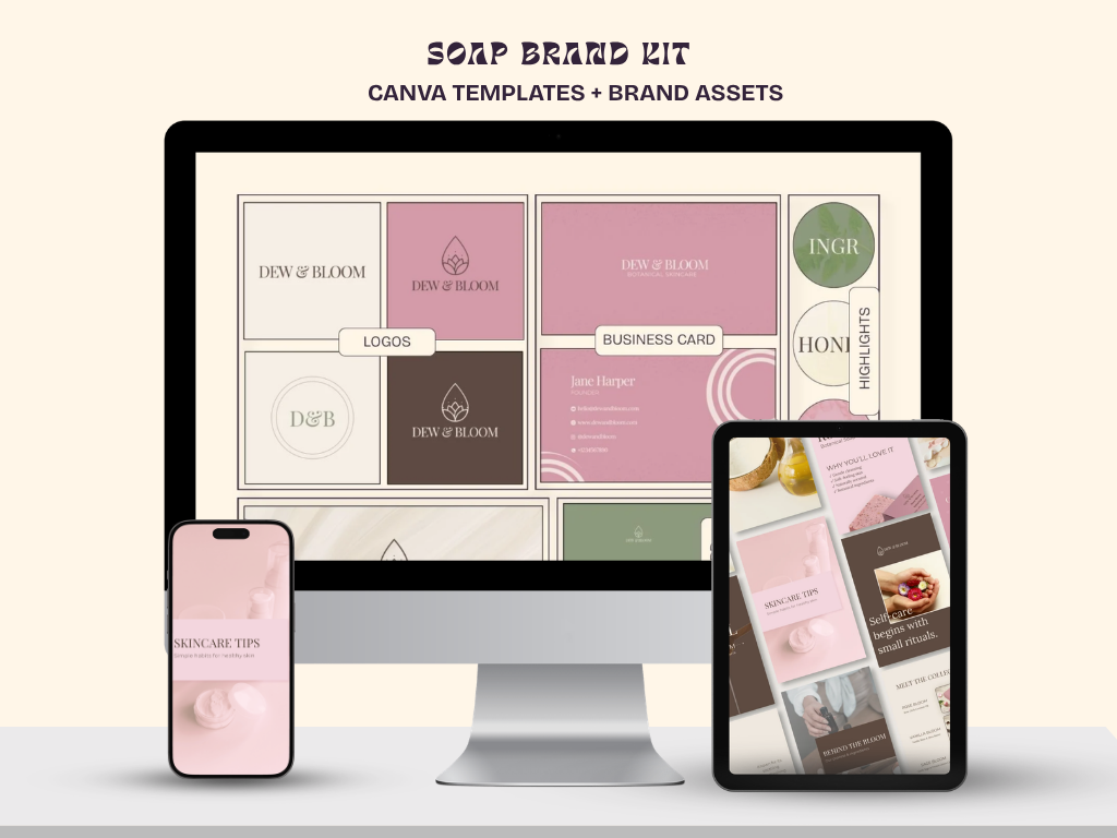 Dew & Bloom | Soap Brand Kit