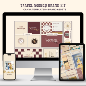 Miles and Mornings | Travel Brand Kit